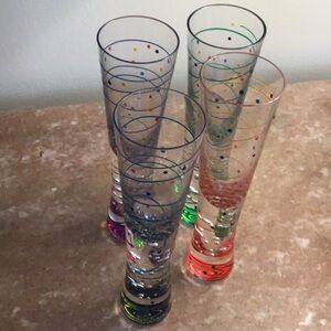 Mindy Sand Rainbow Bubble Champagne Glasses